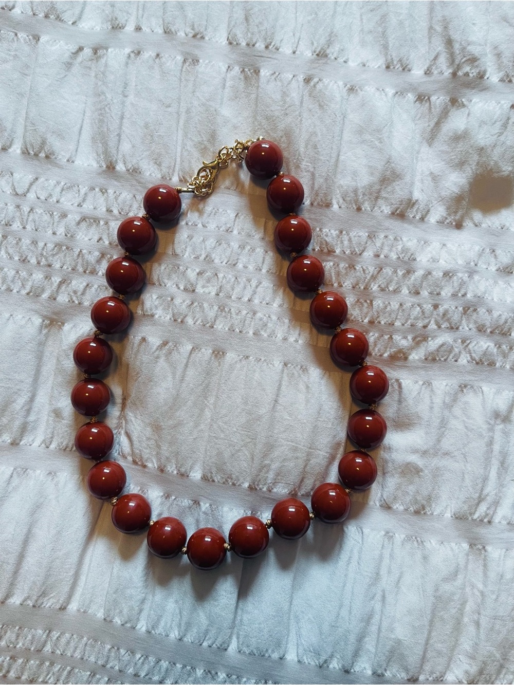 Classic Brown Bead Necklace